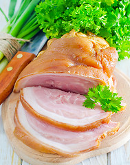 Image showing smoked lard