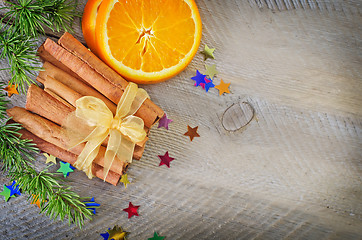 Image showing orange with cinnamon