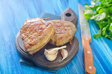 Image showing steak on board