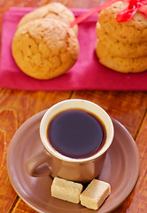 Image showing cookies with coffee