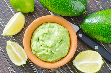 Image showing guacamole in bowl