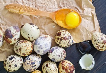 Image showing quail eggs