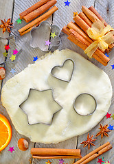 Image showing christmas baking background