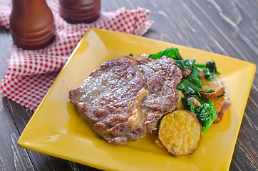 Image showing steak on plate