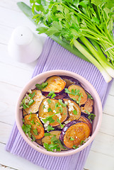 Image showing fried eggplant