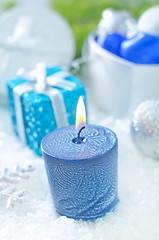 Image showing christmas candle