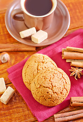 Image showing cookies with coffee