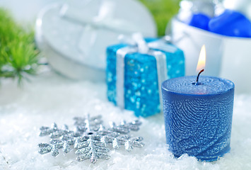 Image showing christmas candle