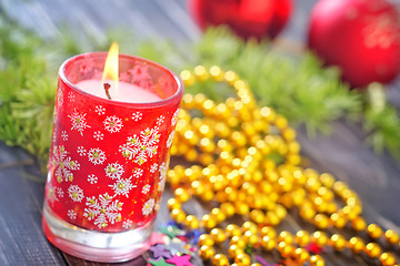 Image showing christmas candle