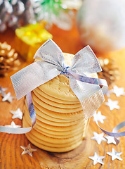 Image showing cookies and christmas decoration