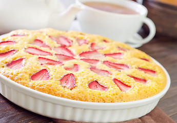 Image showing pie with strawberry