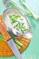 Image showing sour cream with onion