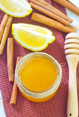 Image showing honey and lemon