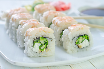 Image showing sushi