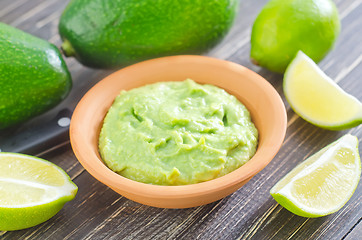 Image showing guacamole in bowl