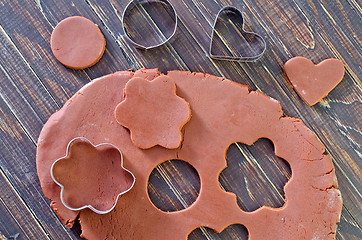 Image showing chocolate dough