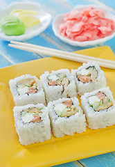 Image showing sushi