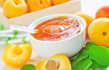 Image showing jam and apricot