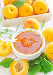 Image showing jam and apricot