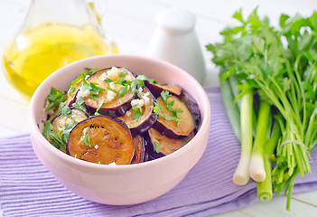 Image showing fried eggplant