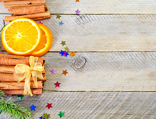 Image showing orange with cinnamon