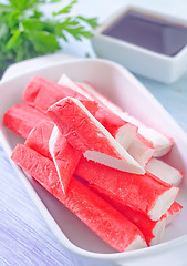 Image showing crab sticks