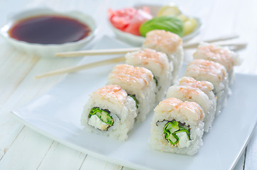 Image showing sushi