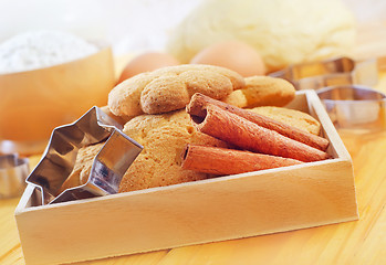 Image showing Fresh sweet cookies with cinnamon