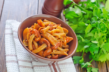 Image showing mushroom in bowl