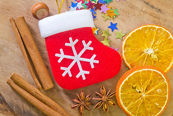 Image showing aroma spice and christmas background