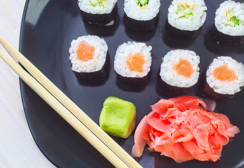 Image showing sushi