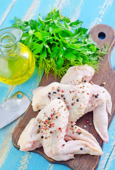 Image showing raw chicken wings