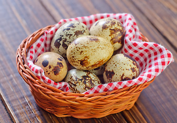 Image showing quail eggs