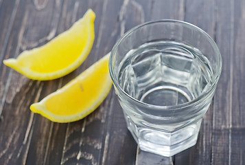 Image showing water with lemon