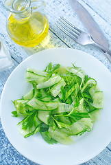 Image showing salad from cucumber