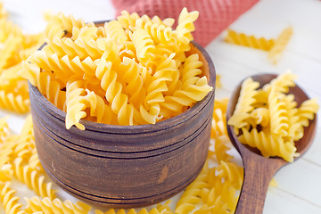 Image showing raw pasta