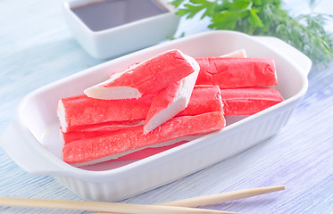 Image showing crab sticks