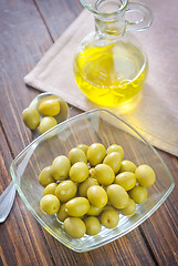 Image showing green olive