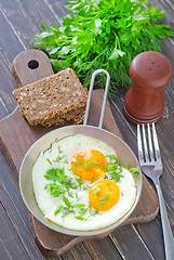 Image showing fried eggs