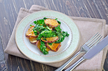 Image showing sweet potato with spinach