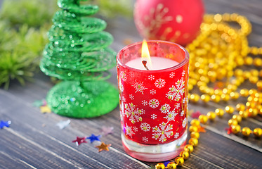 Image showing christmas candle