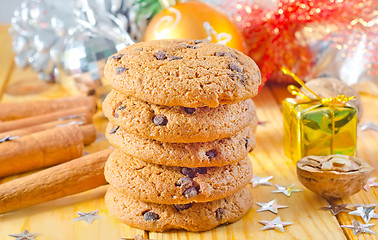 Image showing cookies and christmas decoration