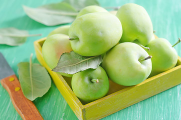 Image showing green apples