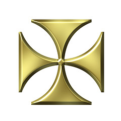 Image showing Golden German Cross