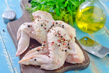 Image showing raw chicken wings