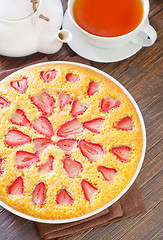 Image showing pie with strawberry