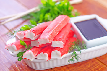 Image showing crab sticks