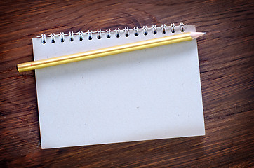 Image showing note and pencil