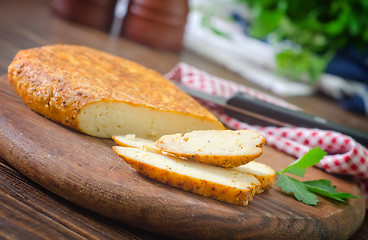 Image showing baked cheese