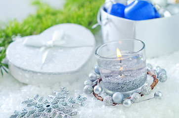 Image showing christmas candle